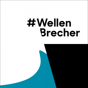 Logo der #Wellenbrecher Kampagne des Landes Baden-Württemberg